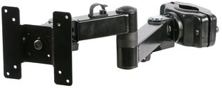 Pole arm mounting for controllers with multiple tilt and rotate angles.